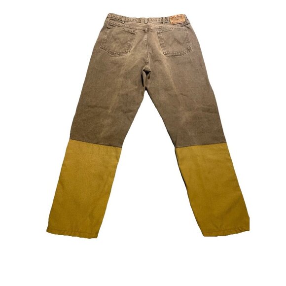 Vintage Wrangler Pants Men’s 36x32 Double Knees Rugged Gear Workwear Utility - Picture 2 of 12
